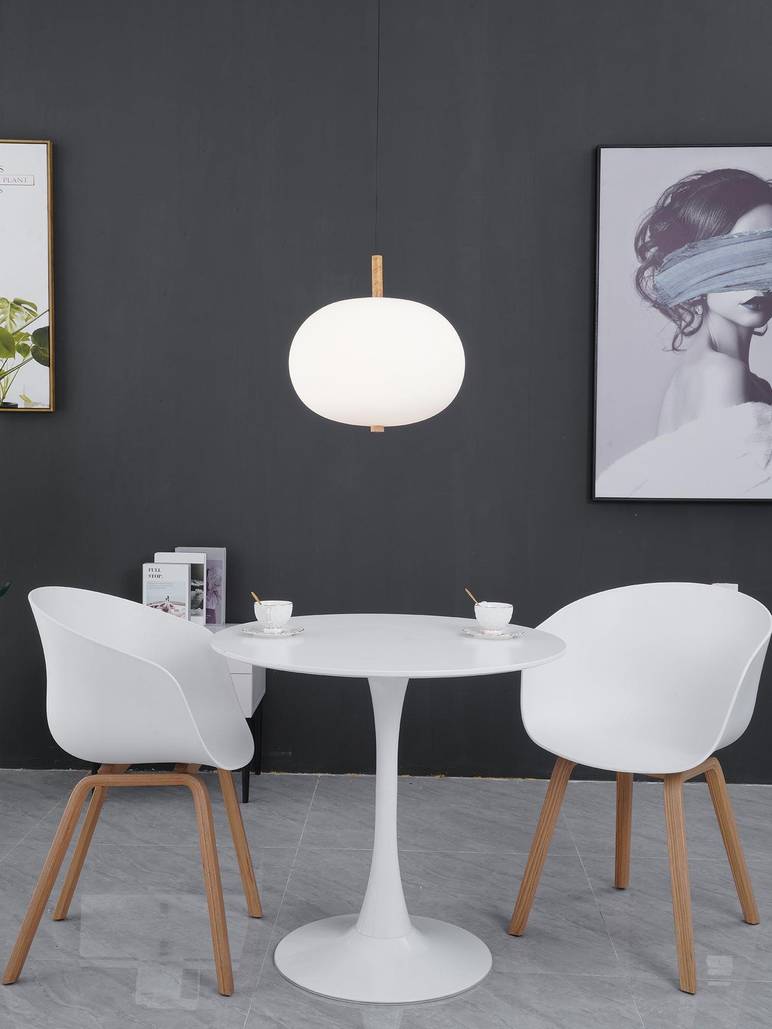 Duality Modern Glass Pendant Light-Neutral Decor