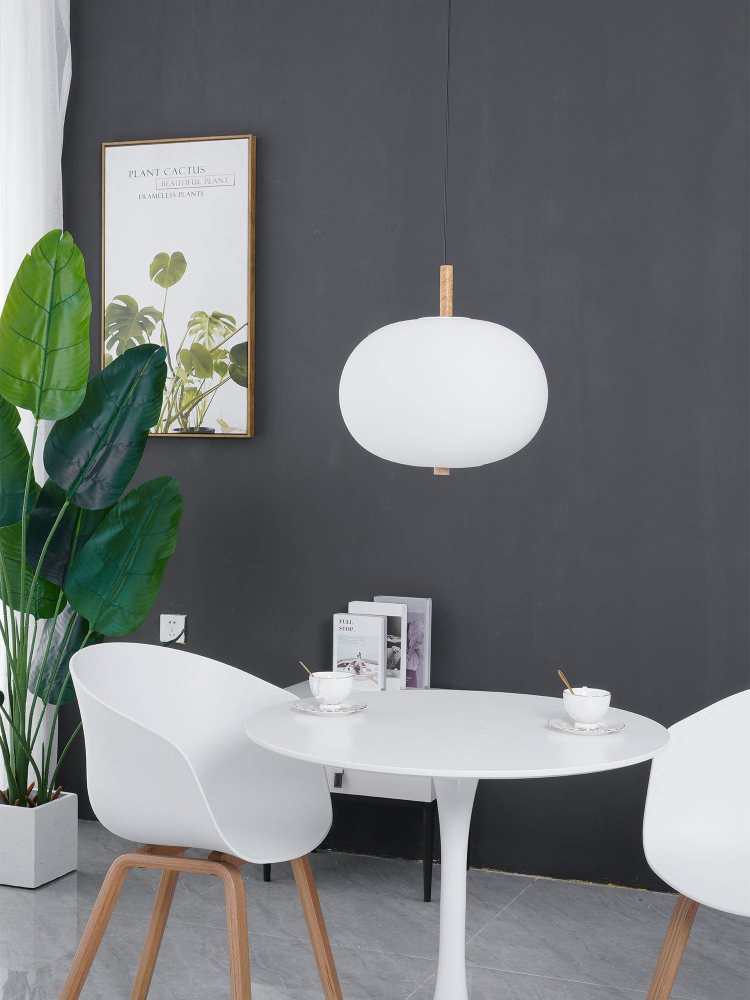 Duality Modern Glass Pendant Light-Neutral Decor