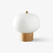 Jaldes Wood & Glass Table Lamp-Neutral Decor