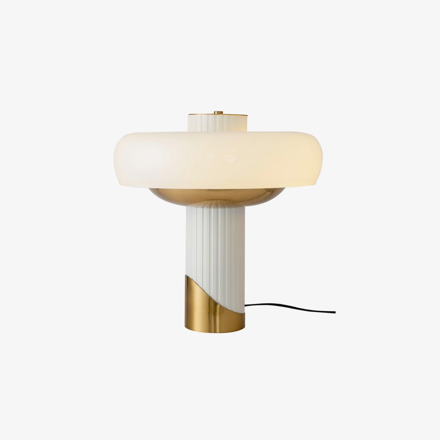 Aurelia Contemporary Glass Table lamp-Neutral Decor