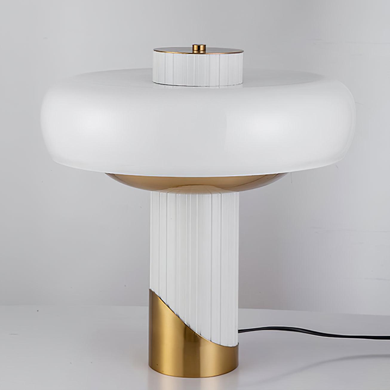 Aurelia Contemporary Glass Table lamp-Neutral Decor