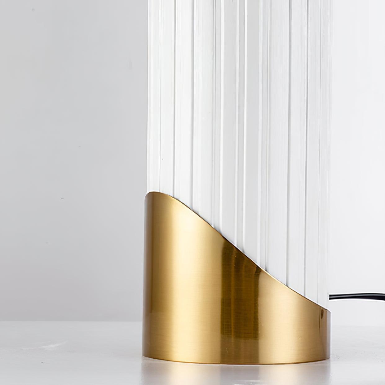Aurelia Contemporary Glass Table lamp-Neutral Decor