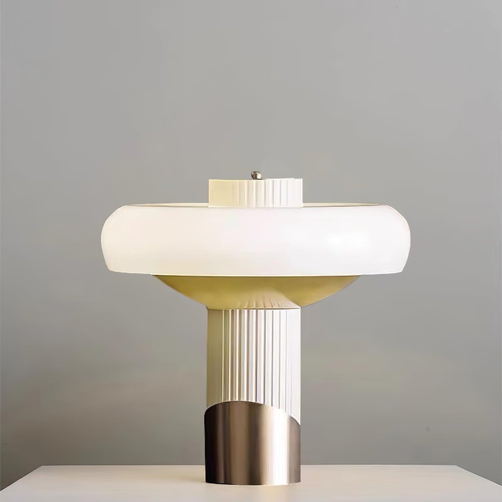 Aurelia Contemporary Glass Table lamp-Neutral Decor