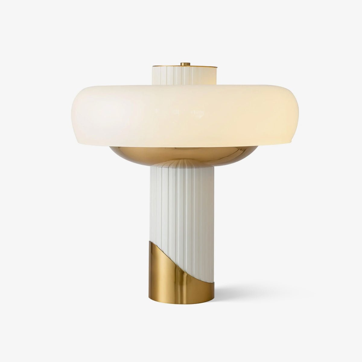 Aurelia Contemporary Glass Table lamp-Neutral Decor