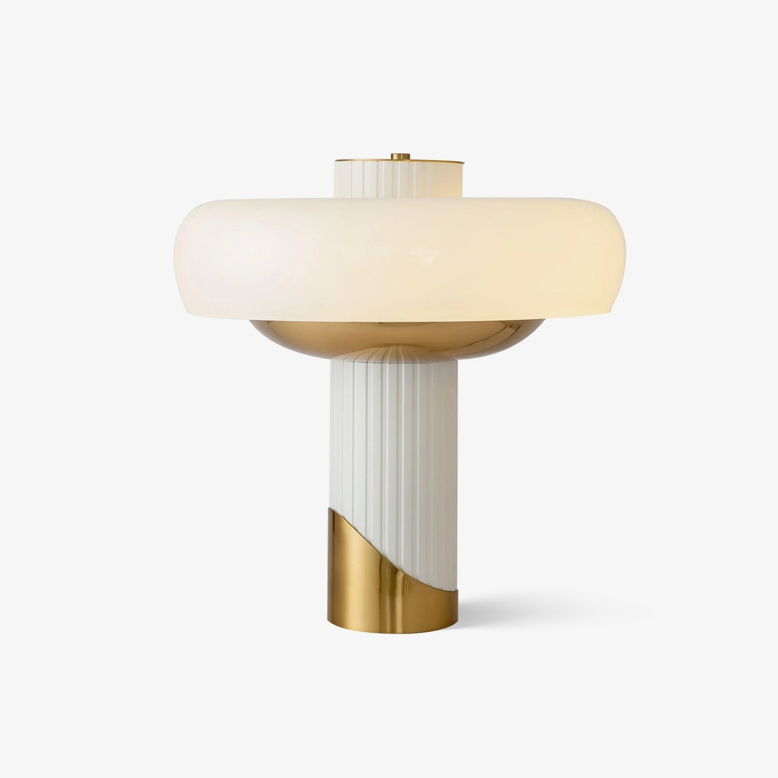 Aurelia Contemporary Glass Table lamp-Neutral Decor