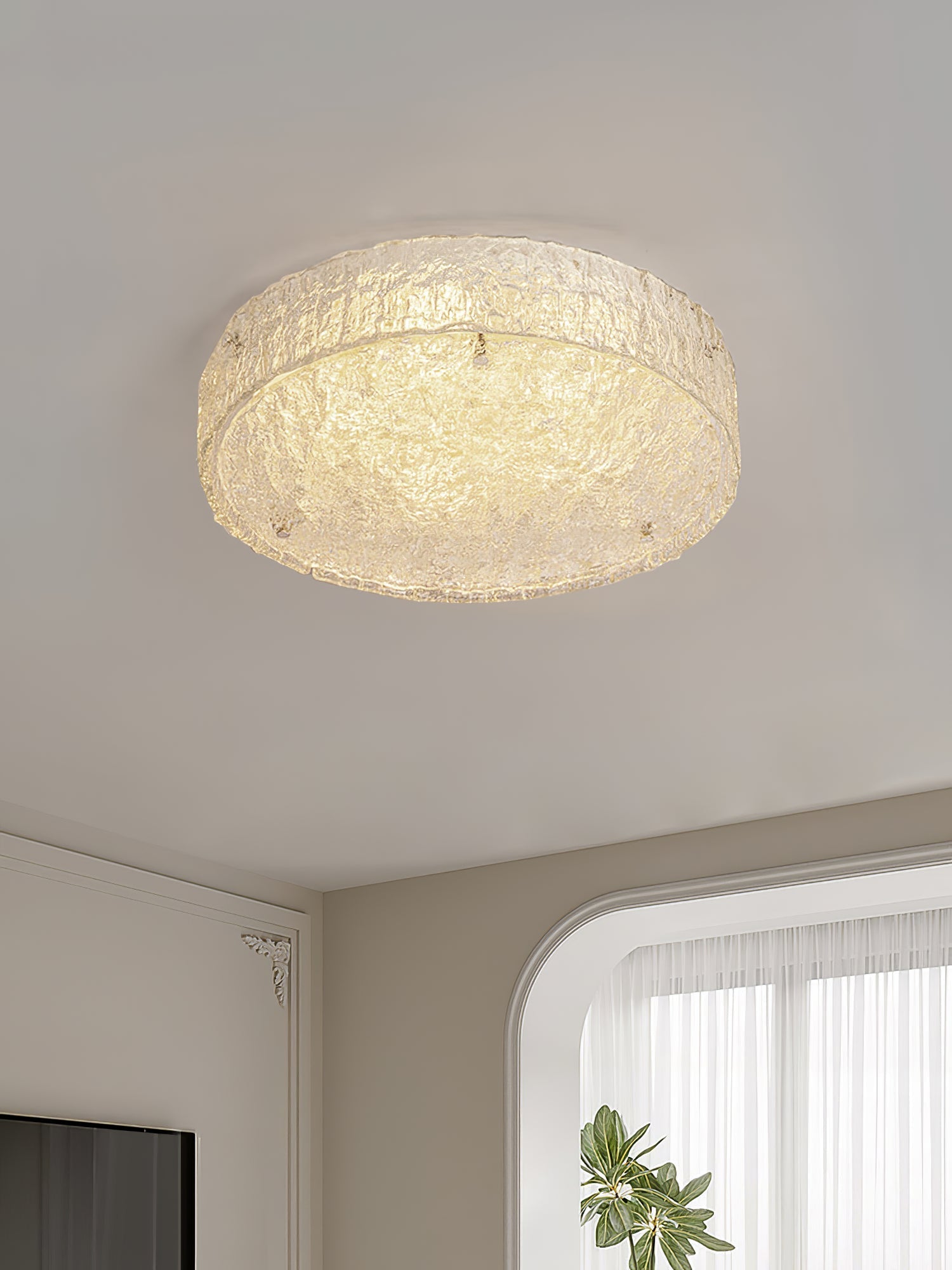 Vek Ceiling Lamp Illuminese Acrylic Iron Elegant-Neutral Decor