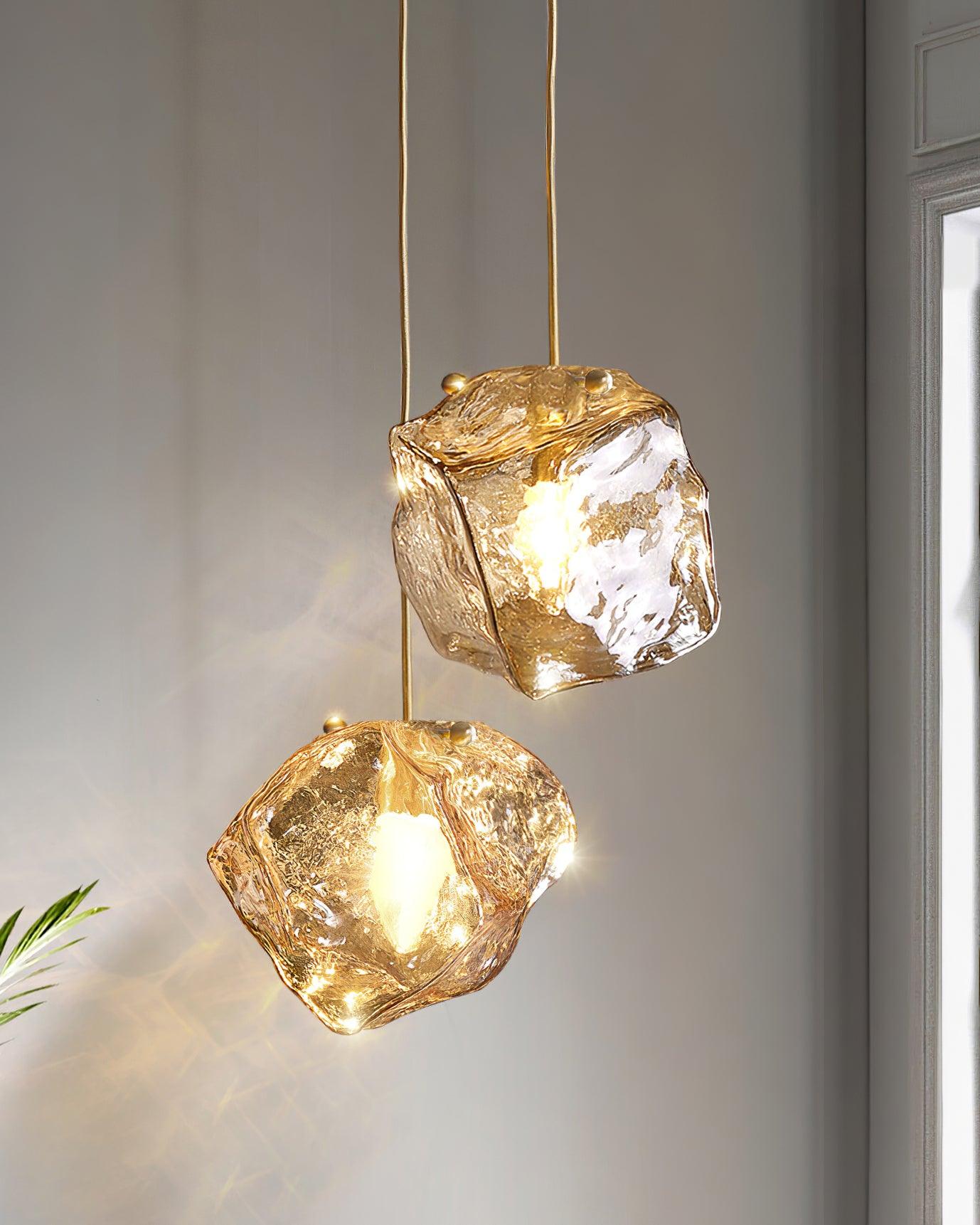 Kixu Brass Luxurious Pendant Lamp-Neutral Decor