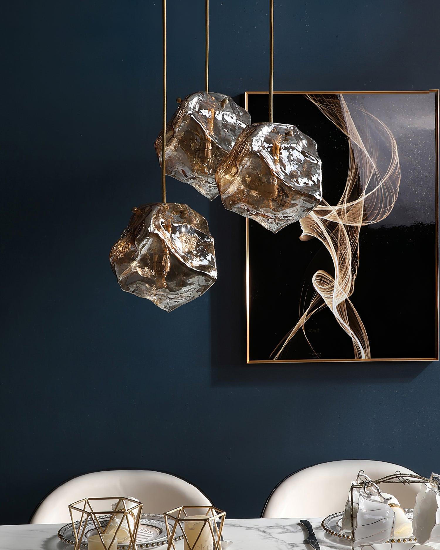 Kixu Brass Luxurious Pendant Lamp-Neutral Decor