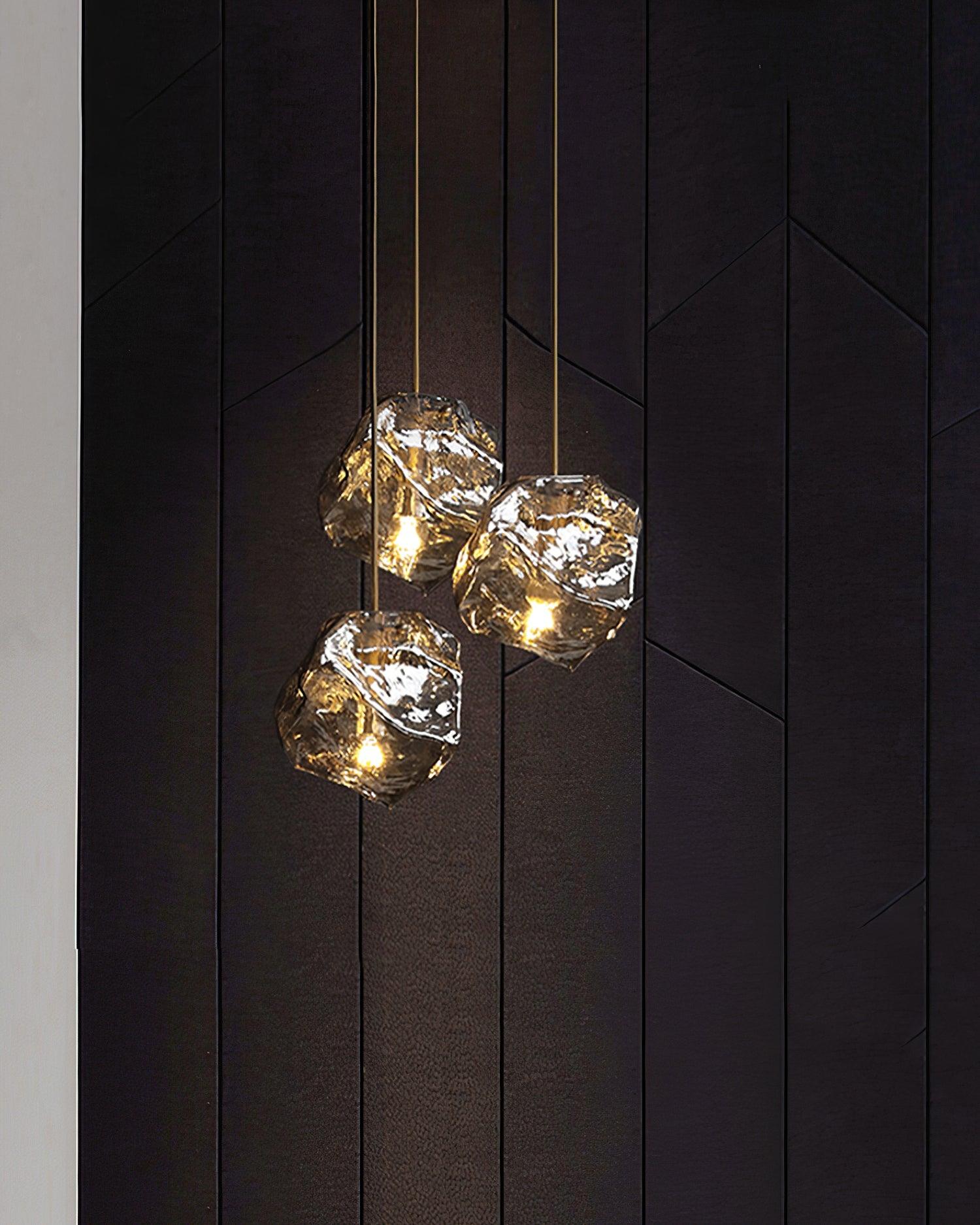 Kixu Brass Luxurious Pendant Lamp-Neutral Decor
