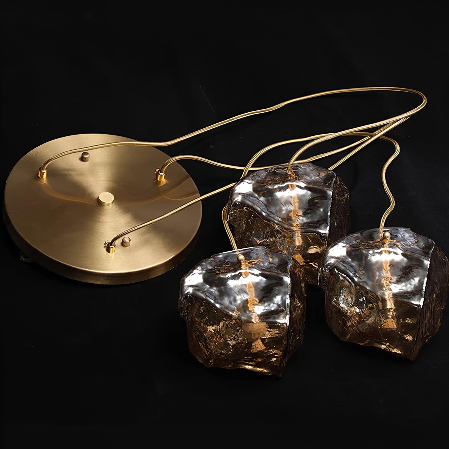 Kixu Brass Luxurious Pendant Lamp-Neutral Decor