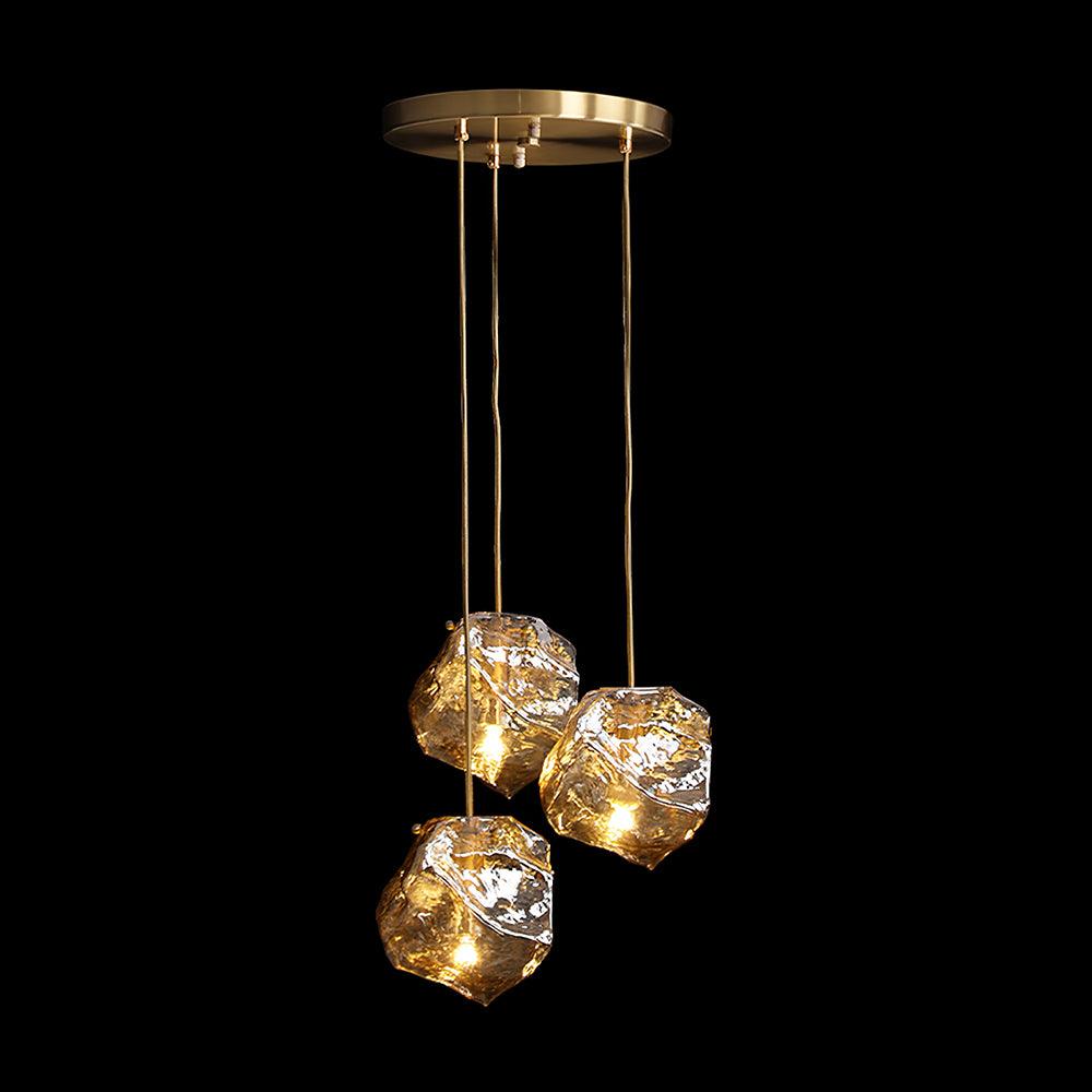 Kixu Brass Luxurious Pendant Lamp-Neutral Decor