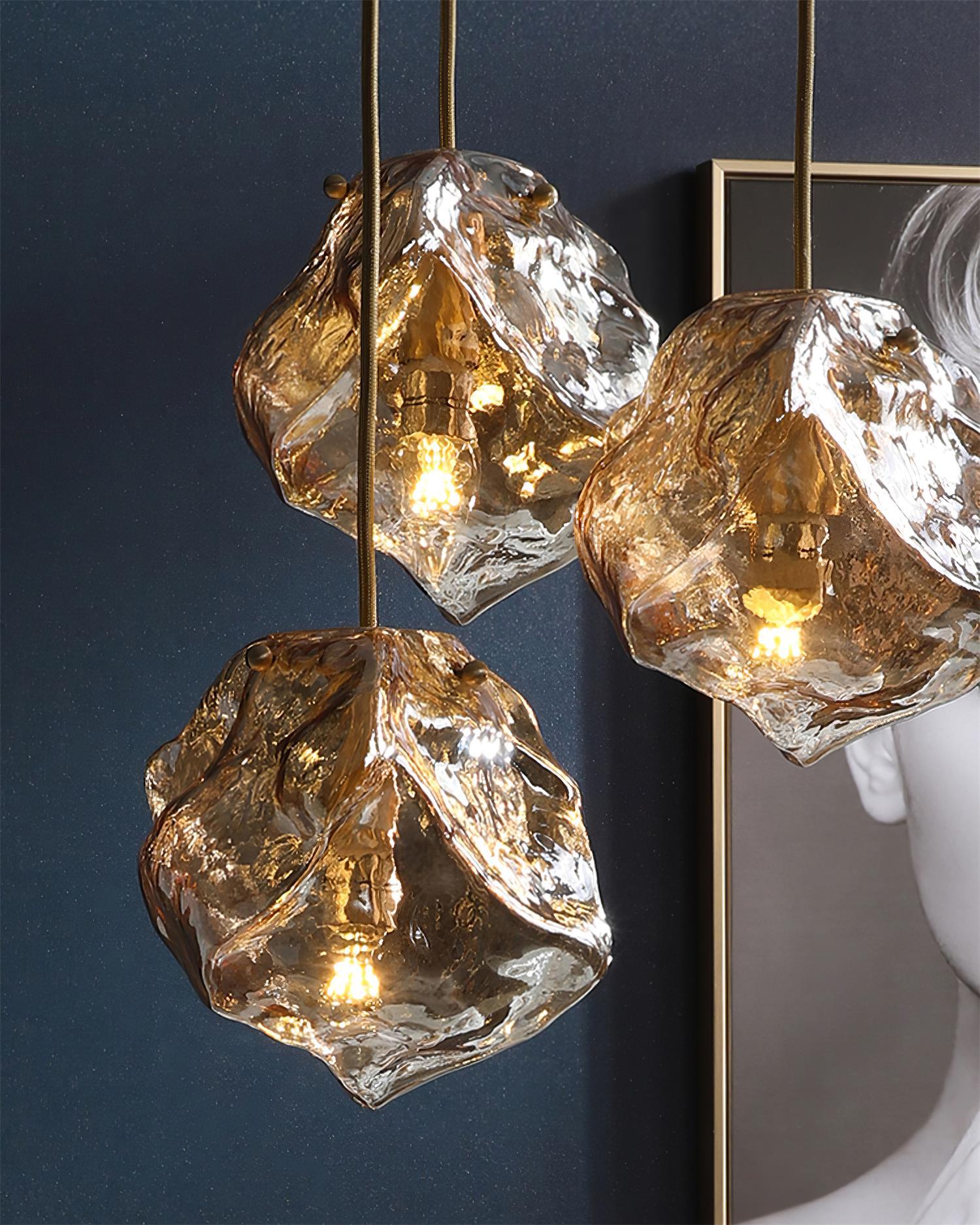 Kixu Brass Luxurious Pendant Lamp-Neutral Decor