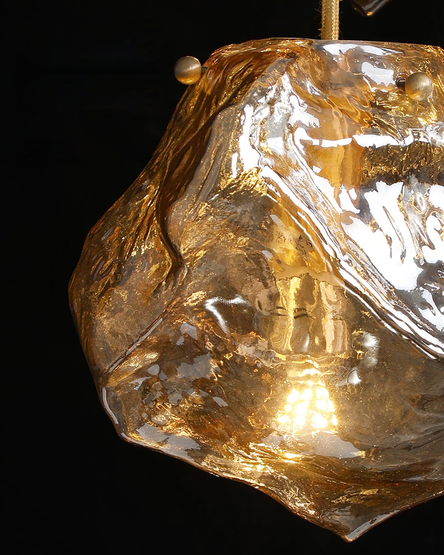 Kixu Brass Luxurious Pendant Lamp-Neutral Decor