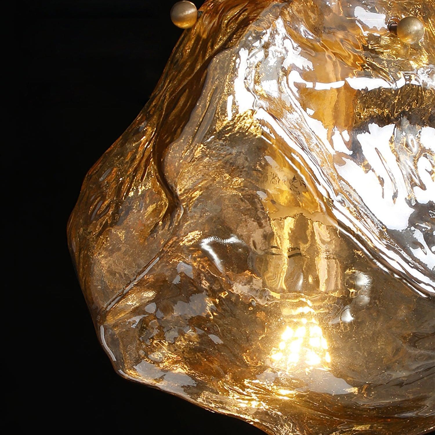 Ice Glass Pendant Light Brass - Neutralighting