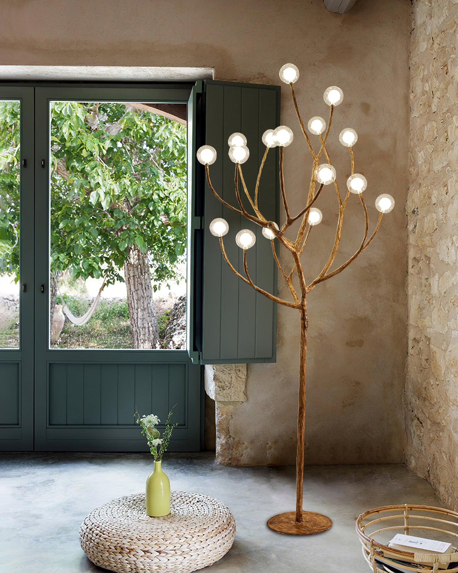 Nue Resin Floor Lamp-Neutral Decor