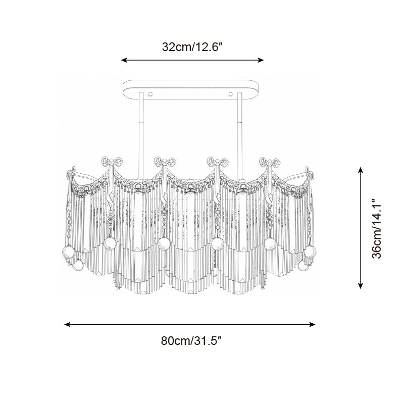 Evangeline Cascade Chandelier