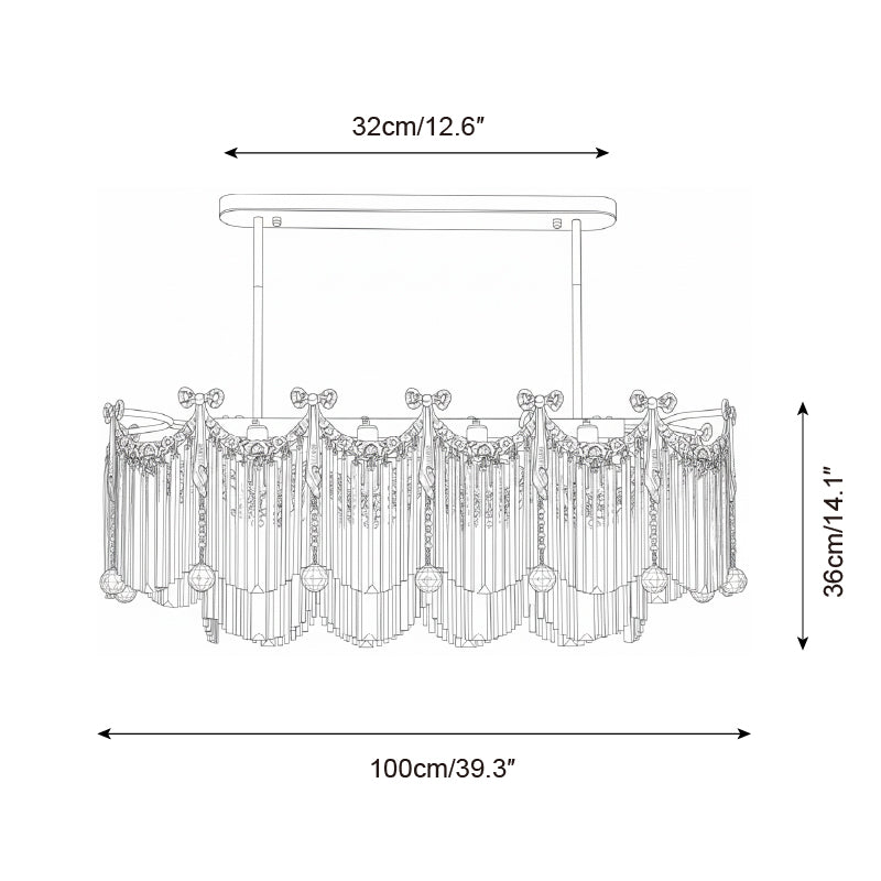 Evangeline Cascade Chandelier