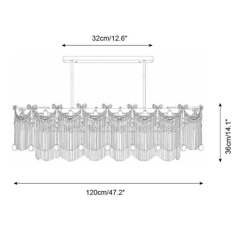 Evangeline Cascade Chandelier