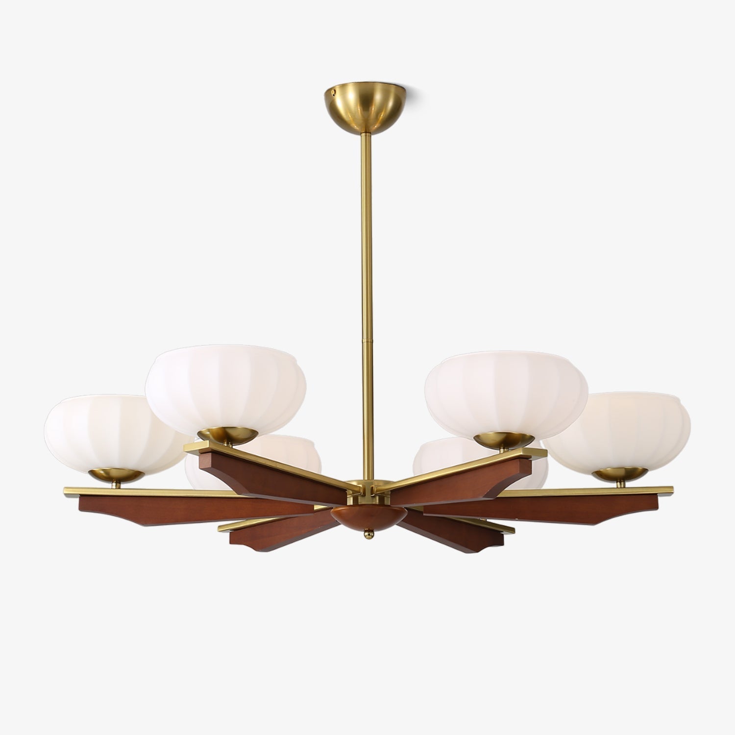 Uzoror Traditional Elegance Vintage Wood Chandelier-Neutral Decor