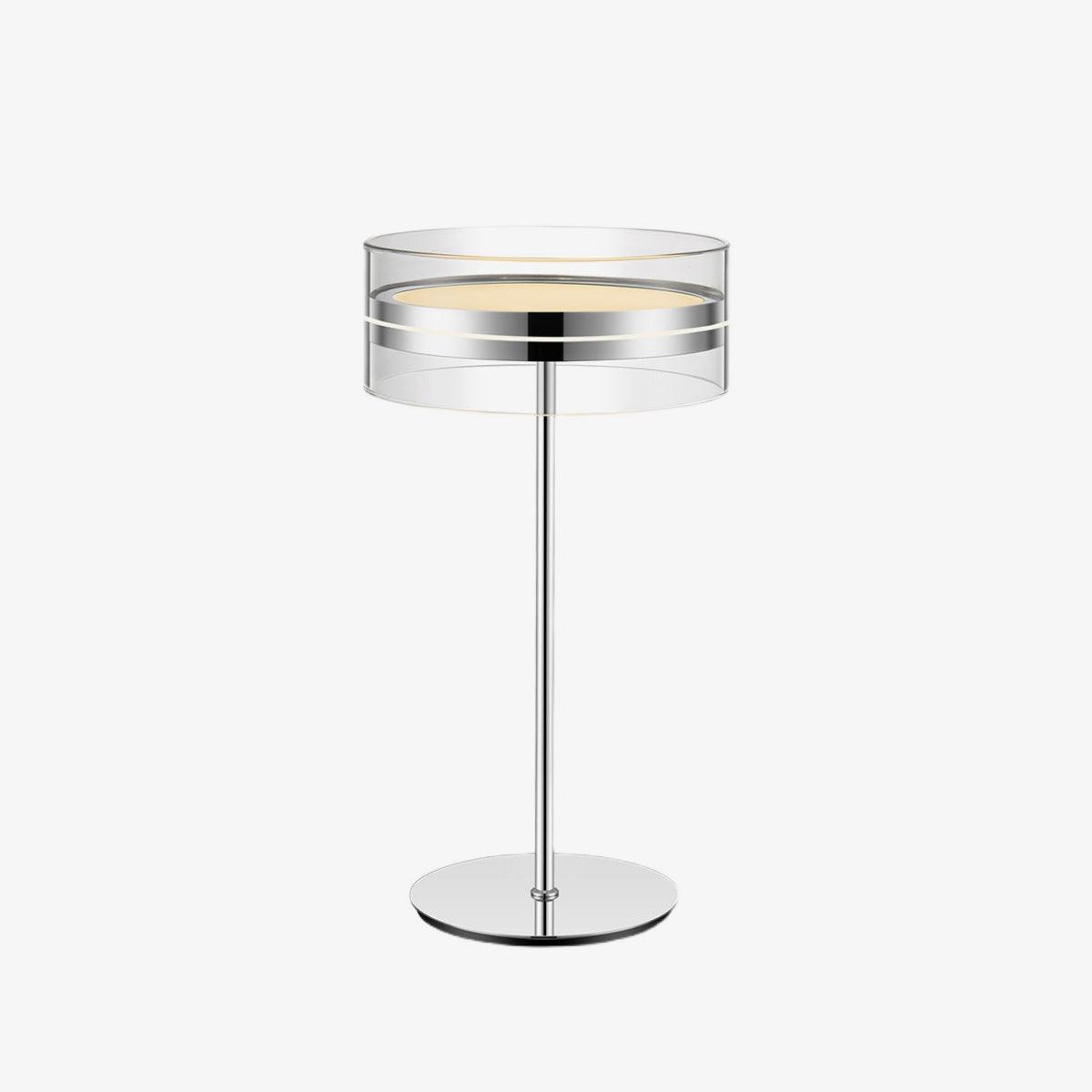 Luma Chrome & Glass Table Lamp-Neutral Decor