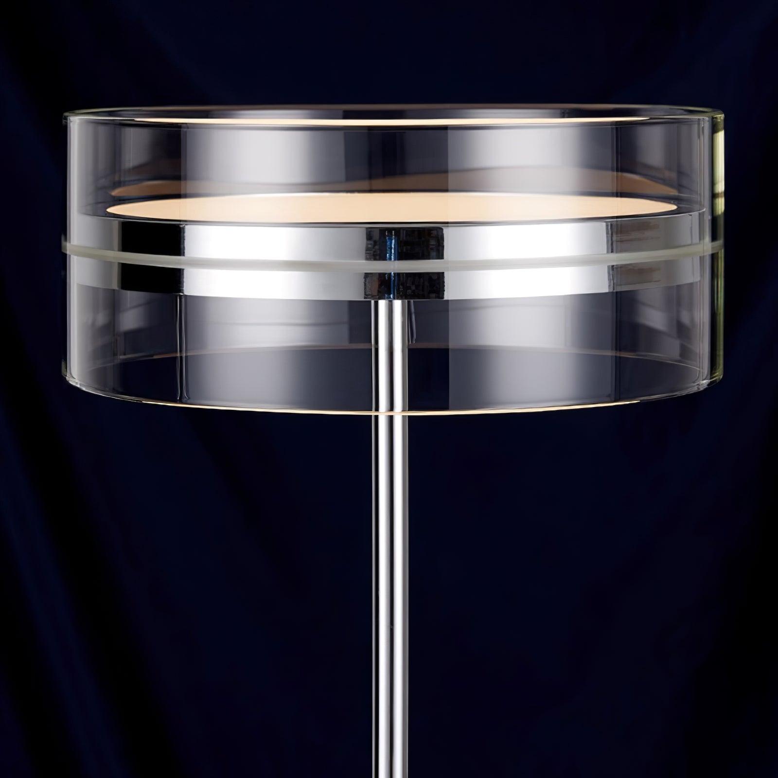 Luma Chrome & Glass Table Lamp-Neutral Decor