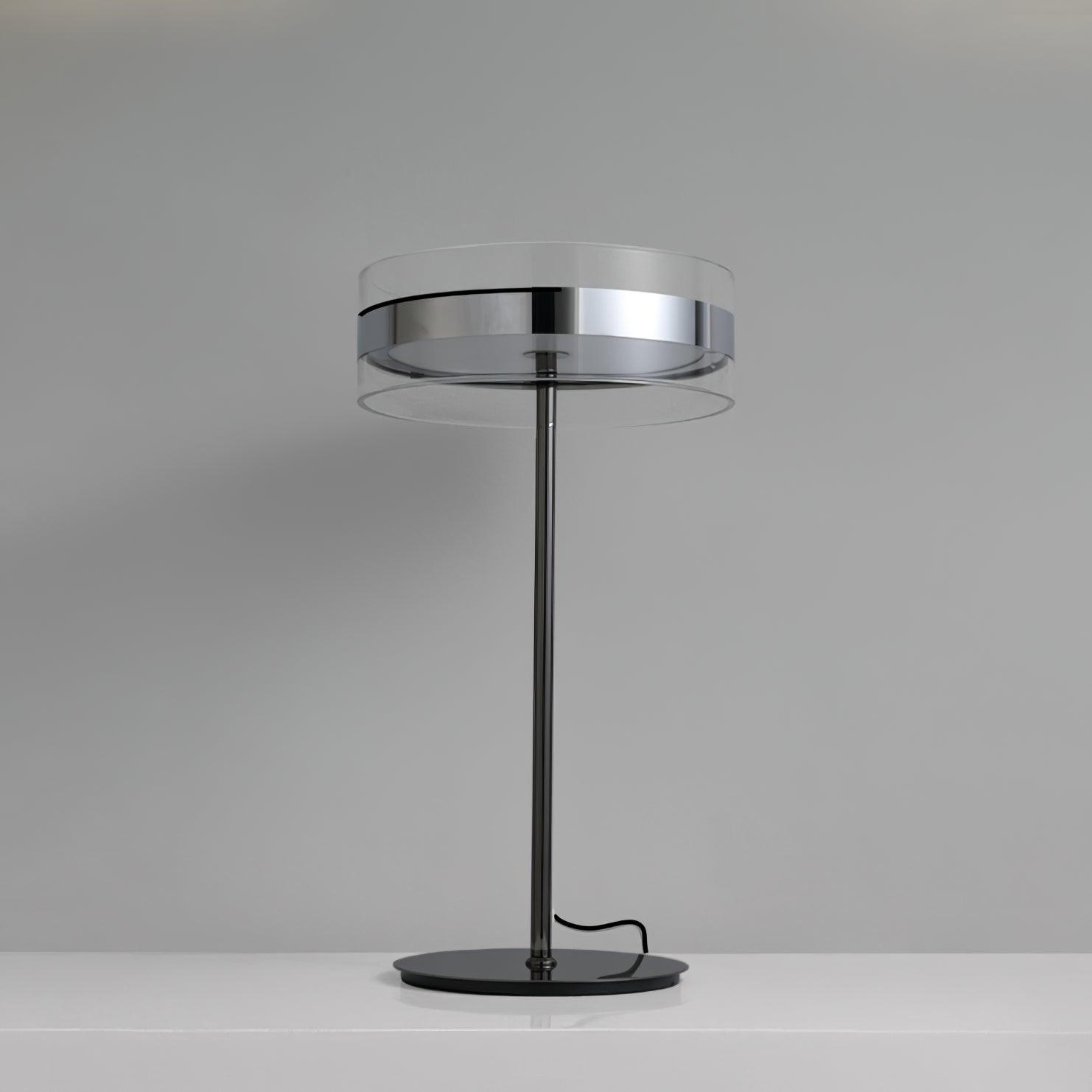 Luma Chrome & Glass Table Lamp-Neutral Decor