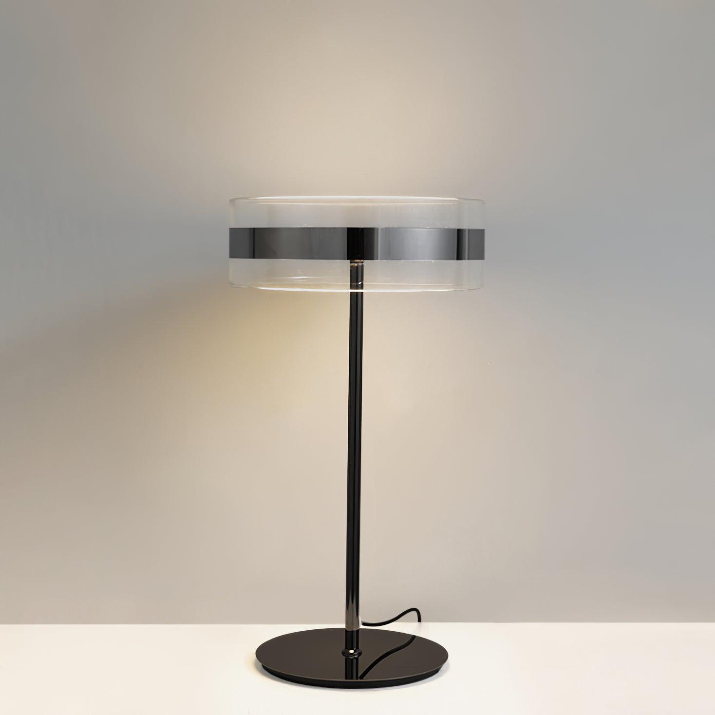 Luma Chrome & Glass Table Lamp-Neutral Decor