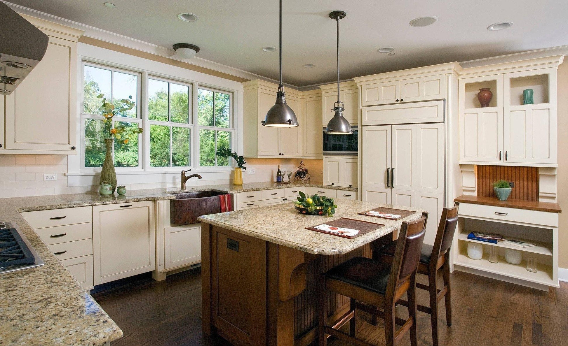 Silven Pendant Lamp Brass Ribbed Dome Industrial-Neutral Decor