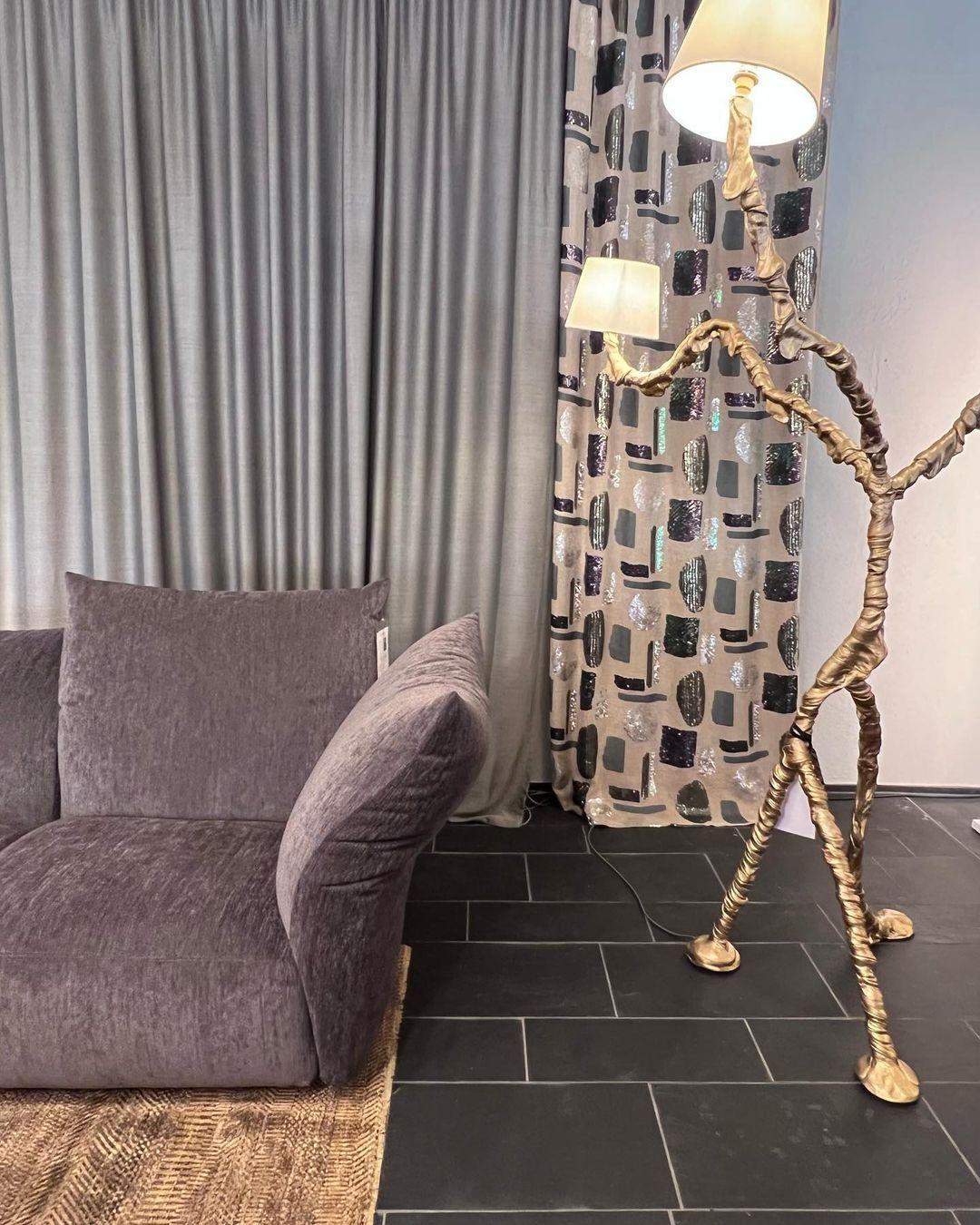 Dendria Triple-Arm Branch Sculptural Floor Lamp-Neutral Decor