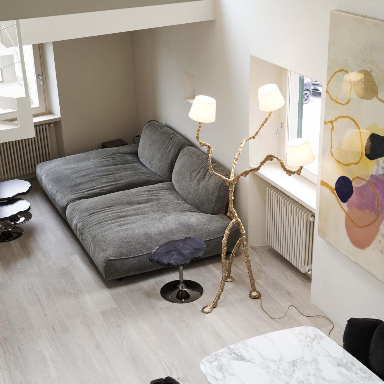 Dendria Triple-Arm Branch Sculptural Floor Lamp-Neutral Decor