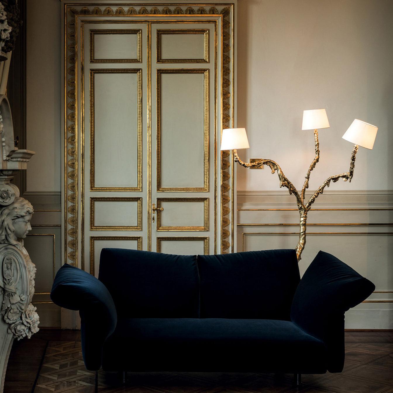 Dendria Triple-Arm Branch Sculptural Floor Lamp-Neutral Decor