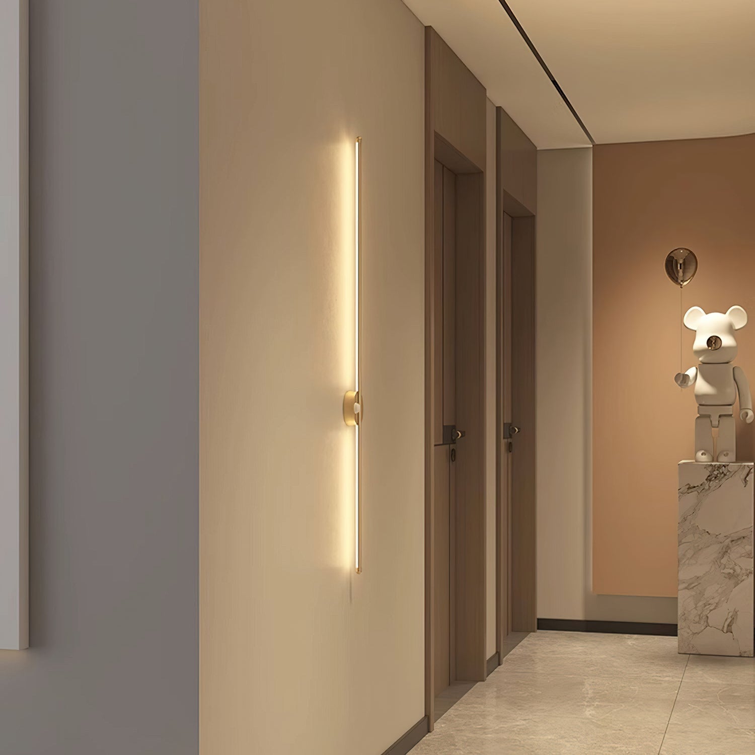 Lustra Wall Lamp Rechargeable Linear Minimalist-Neutral Decor