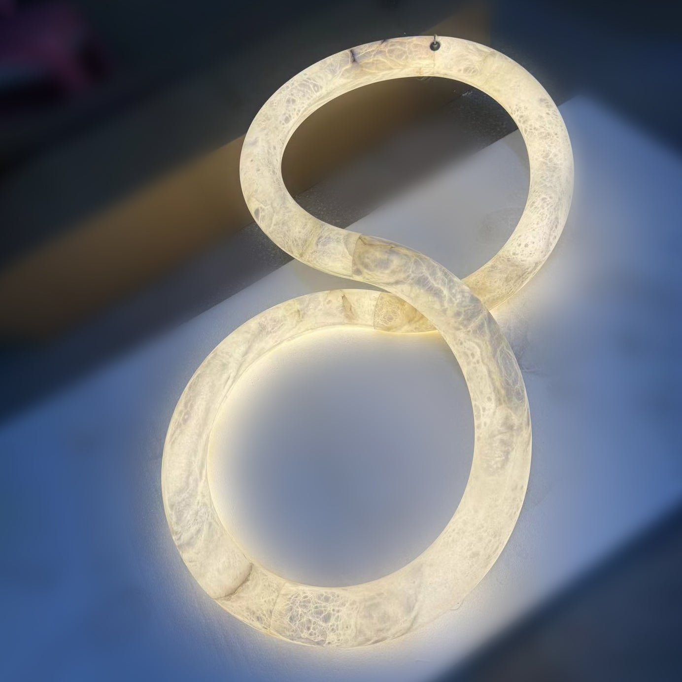 Luste Alabaster Closed-loop Pendant Light Chandelier-Neutral Decor