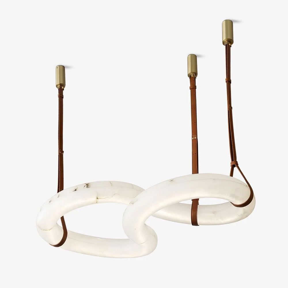 Luste Alabaster Closed-loop Pendant Light Chandelier-Neutral Decor