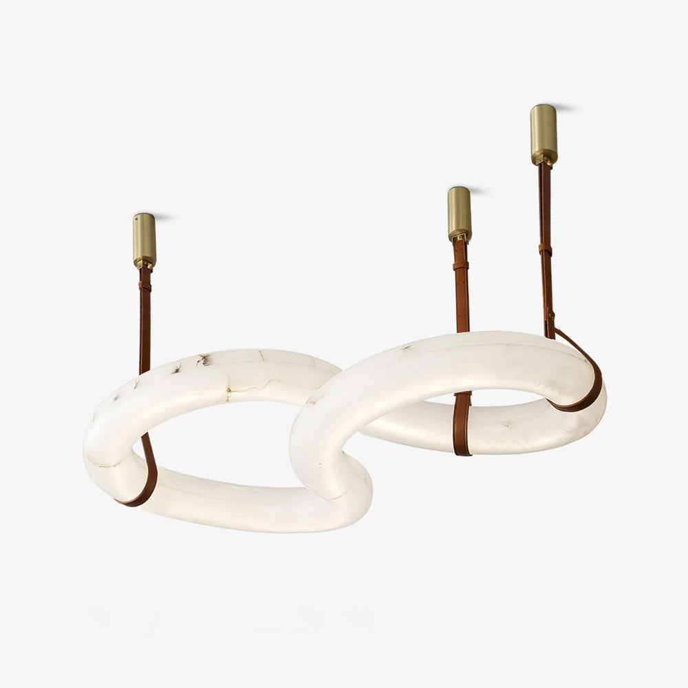 Luste Alabaster Closed-loop Pendant Light Chandelier-Neutral Decor