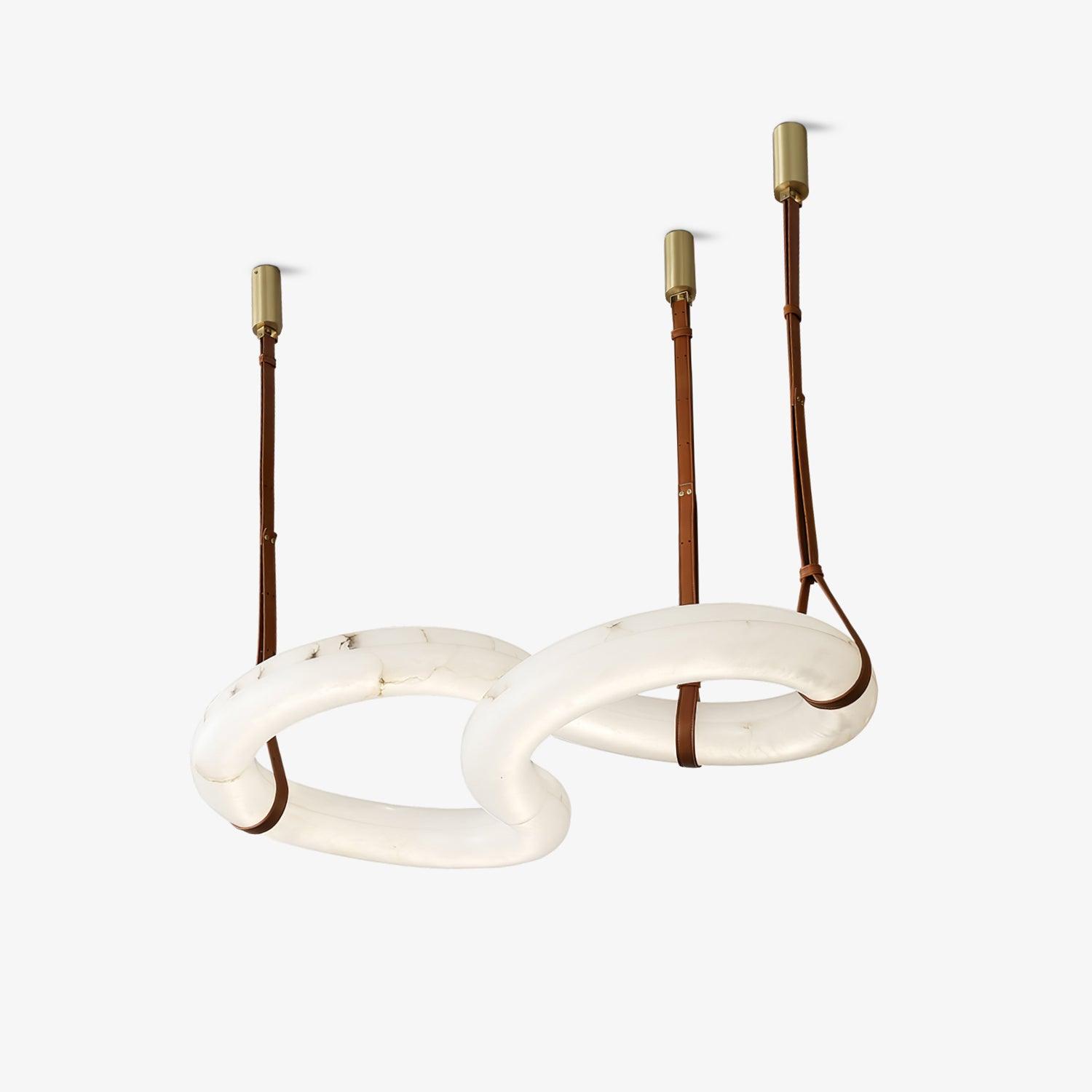 Luste Alabaster Closed-loop Pendant Light Chandelier-Neutral Decor