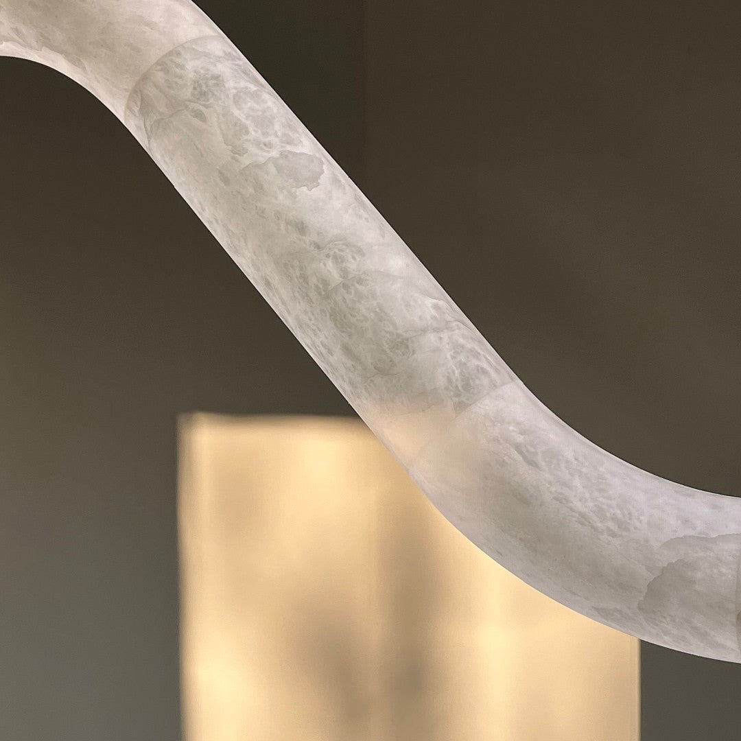 Luste Alabaster Closed-loop Pendant Light Chandelier-Neutral Decor