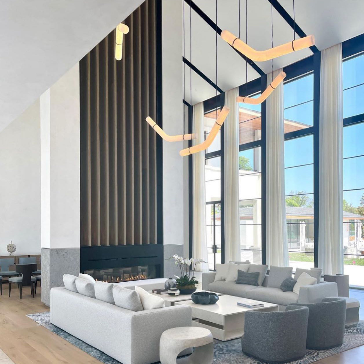 Luste Alabaster Closed-loop Pendant Light Chandelier-Neutral Decor