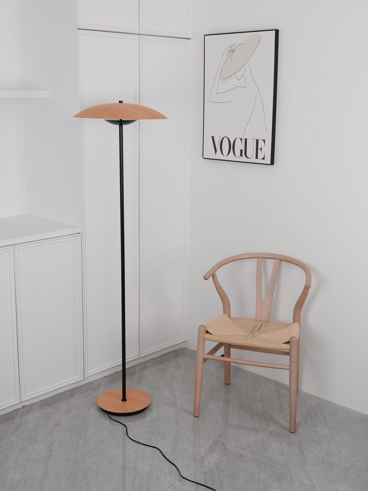 Sathen Aluminum Minimalist Floor Lamp-Neutral Decor