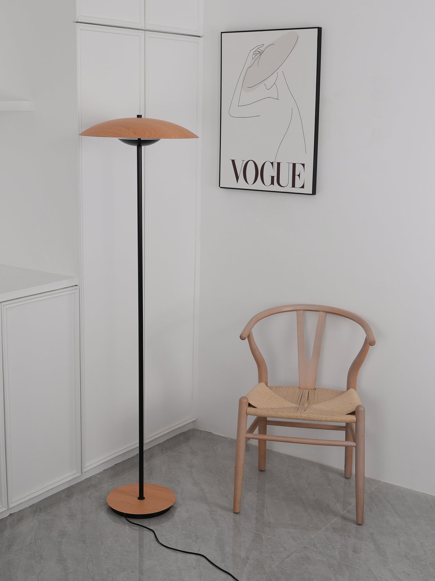 Sathen Aluminum Minimalist Floor Lamp-Neutral Decor