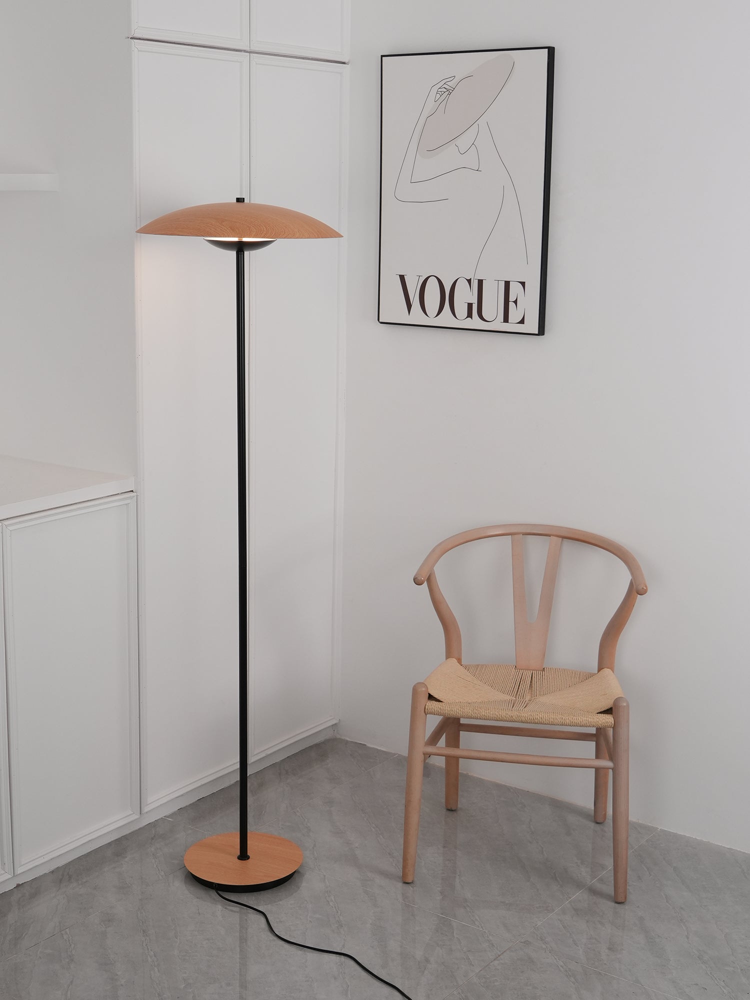 Sathen Aluminum Minimalist Floor Lamp-Neutral Decor