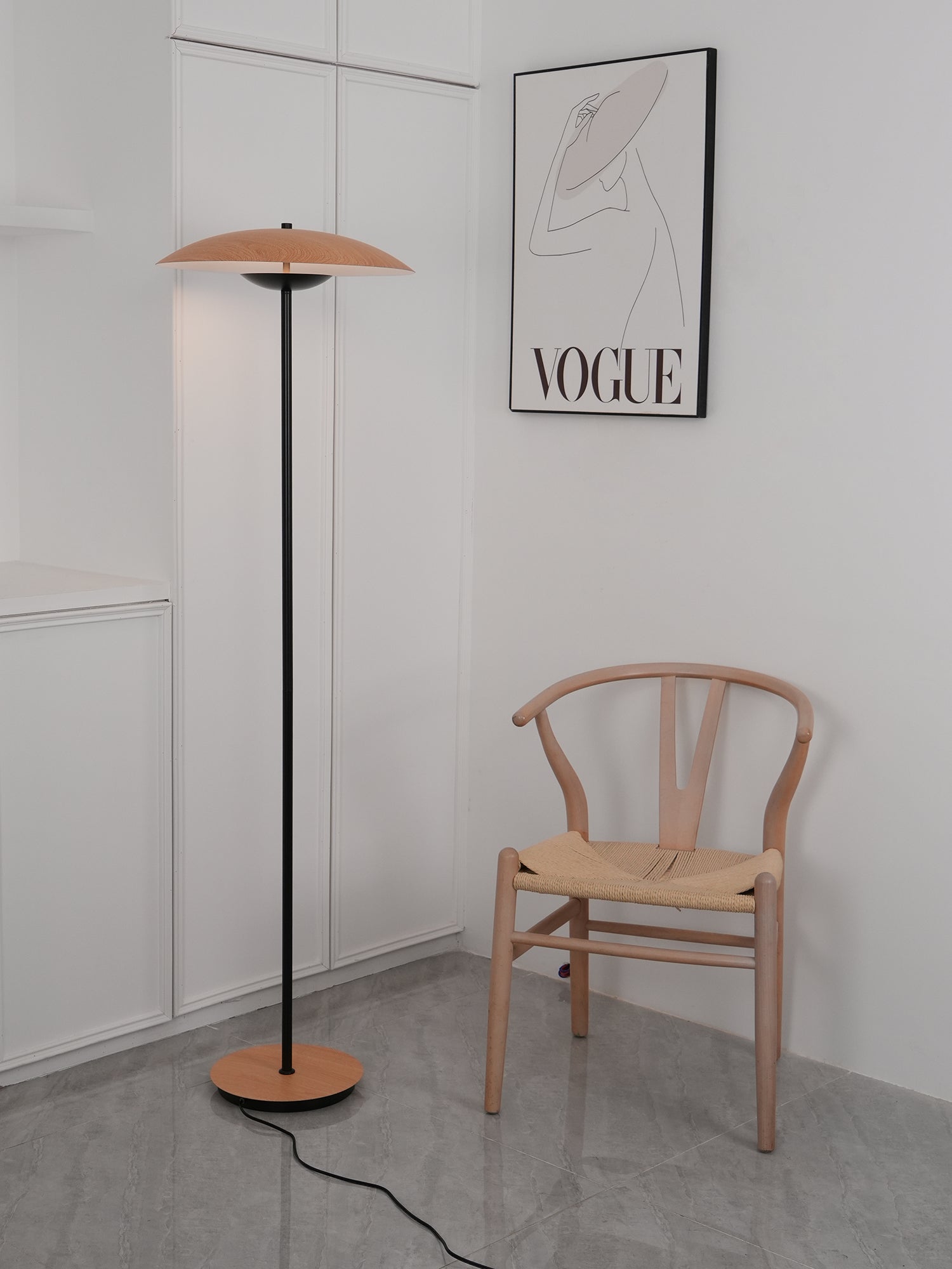 Sathen Aluminum Minimalist Floor Lamp-Neutral Decor