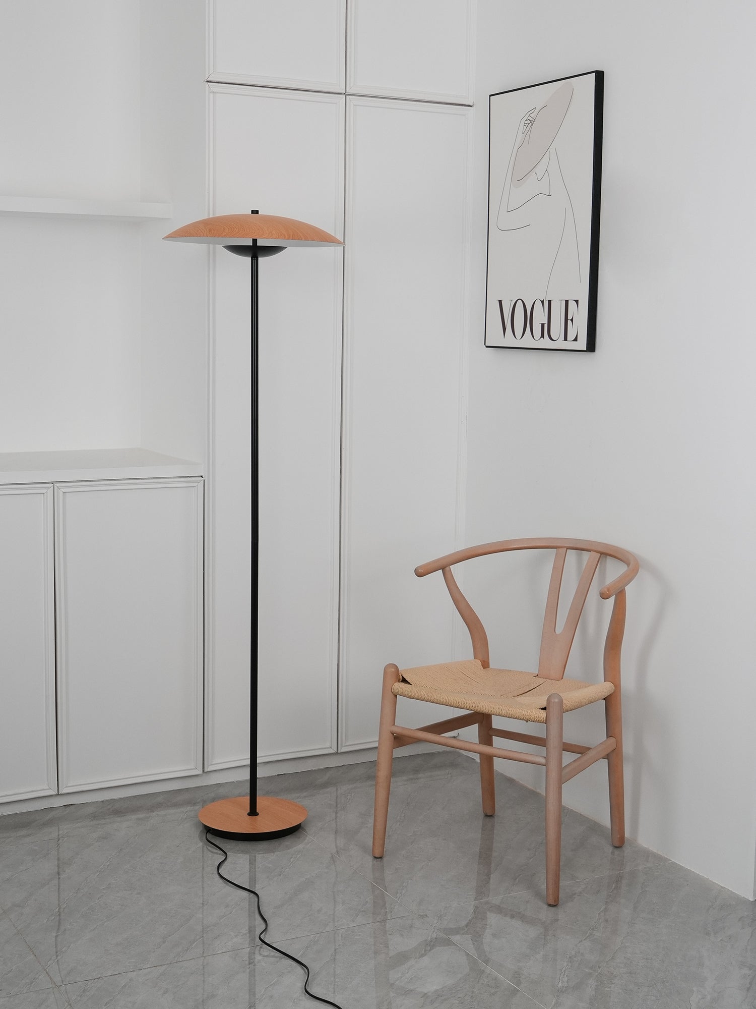 Sathen Aluminum Minimalist Floor Lamp-Neutral Decor