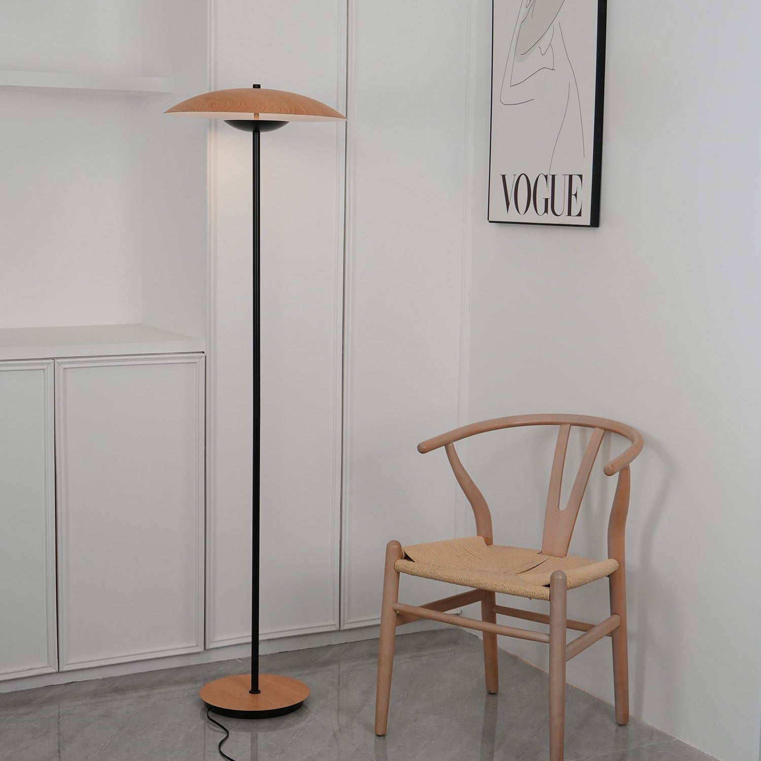 Sathen Aluminum Minimalist Floor Lamp-Neutral Decor