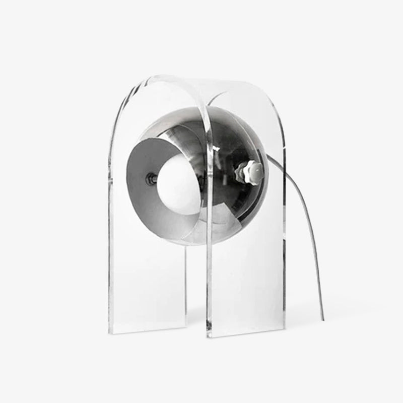 Tynza Steel Futuristic Table Lamp-Neutral Decor