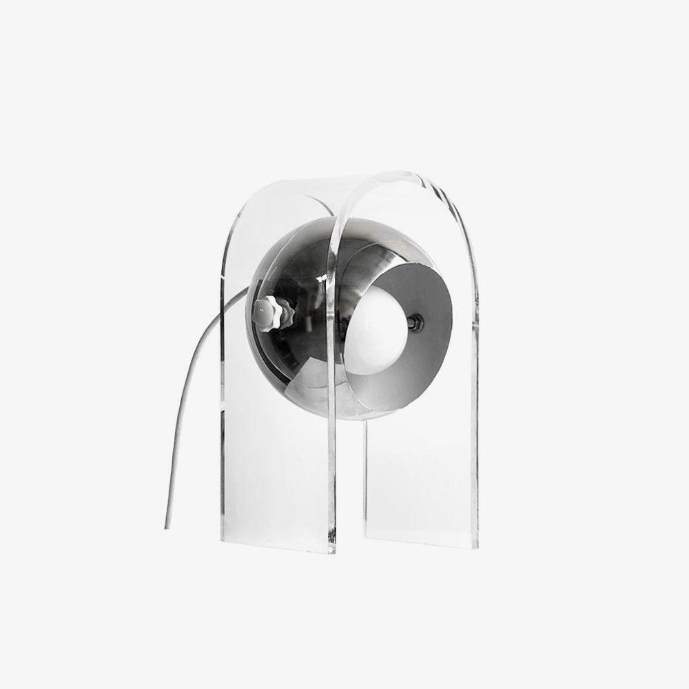 Tynza Steel Futuristic Table Lamp-Neutral Decor