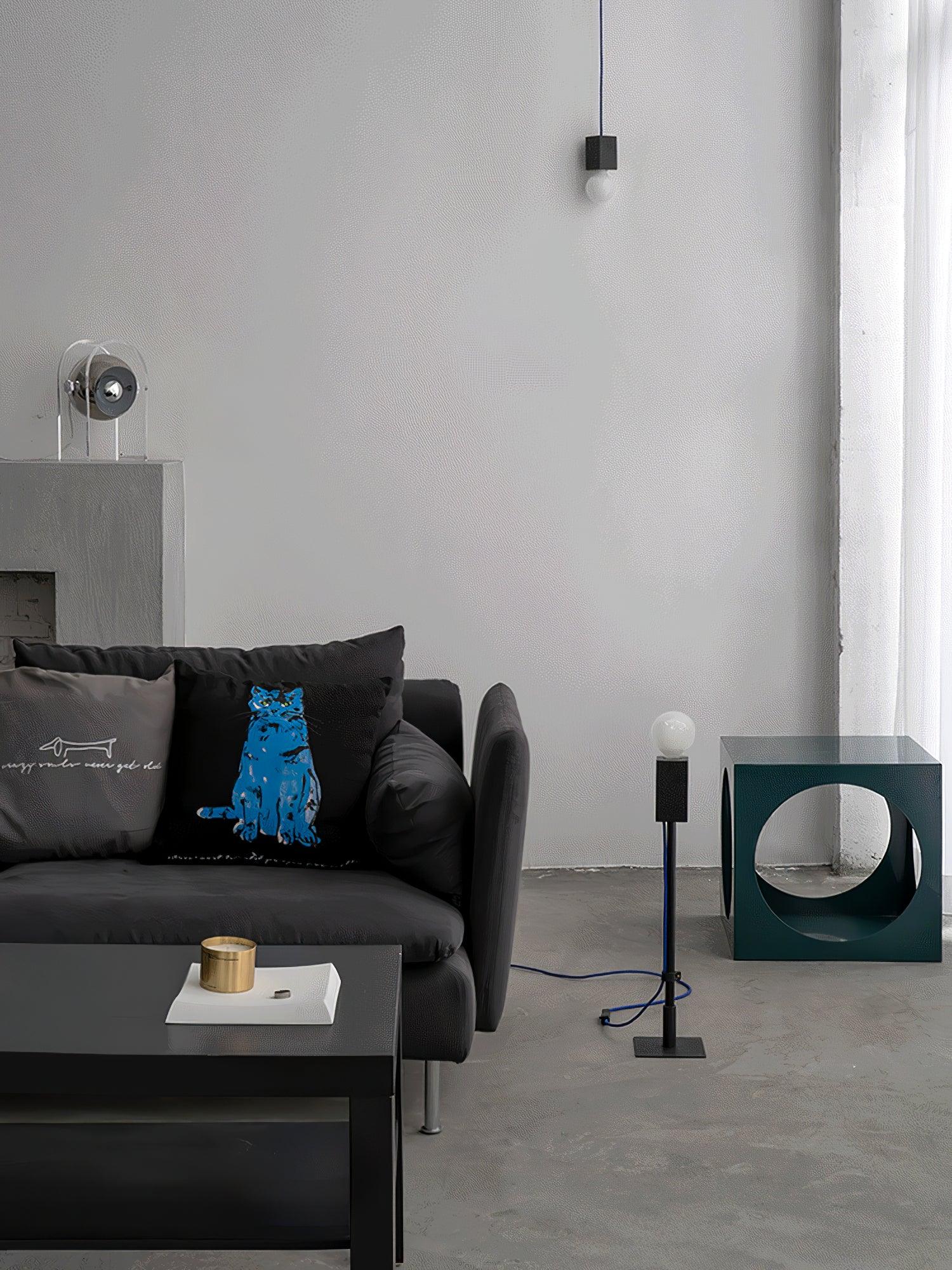 Tynza Steel Futuristic Table Lamp-Neutral Decor