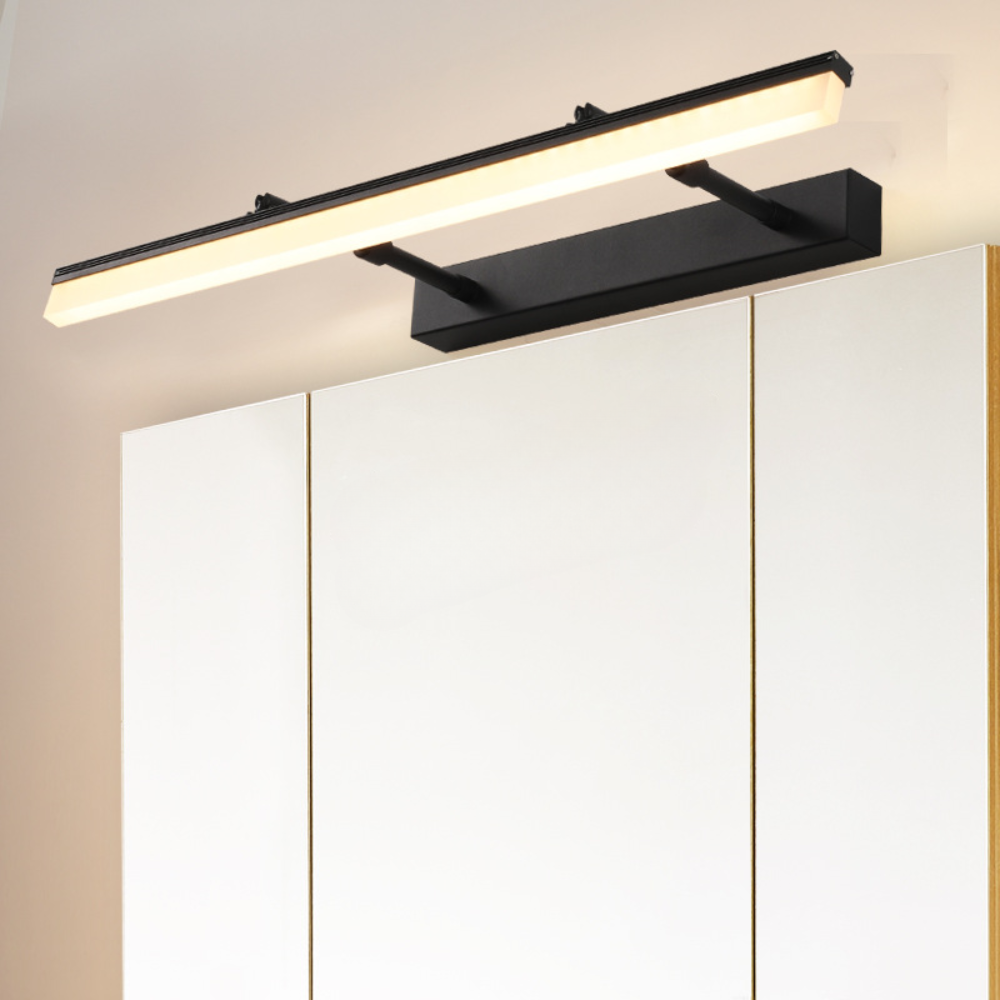 Arisha Modern Rectangular Wall Lamp,Black/Silver - Neutral Decor