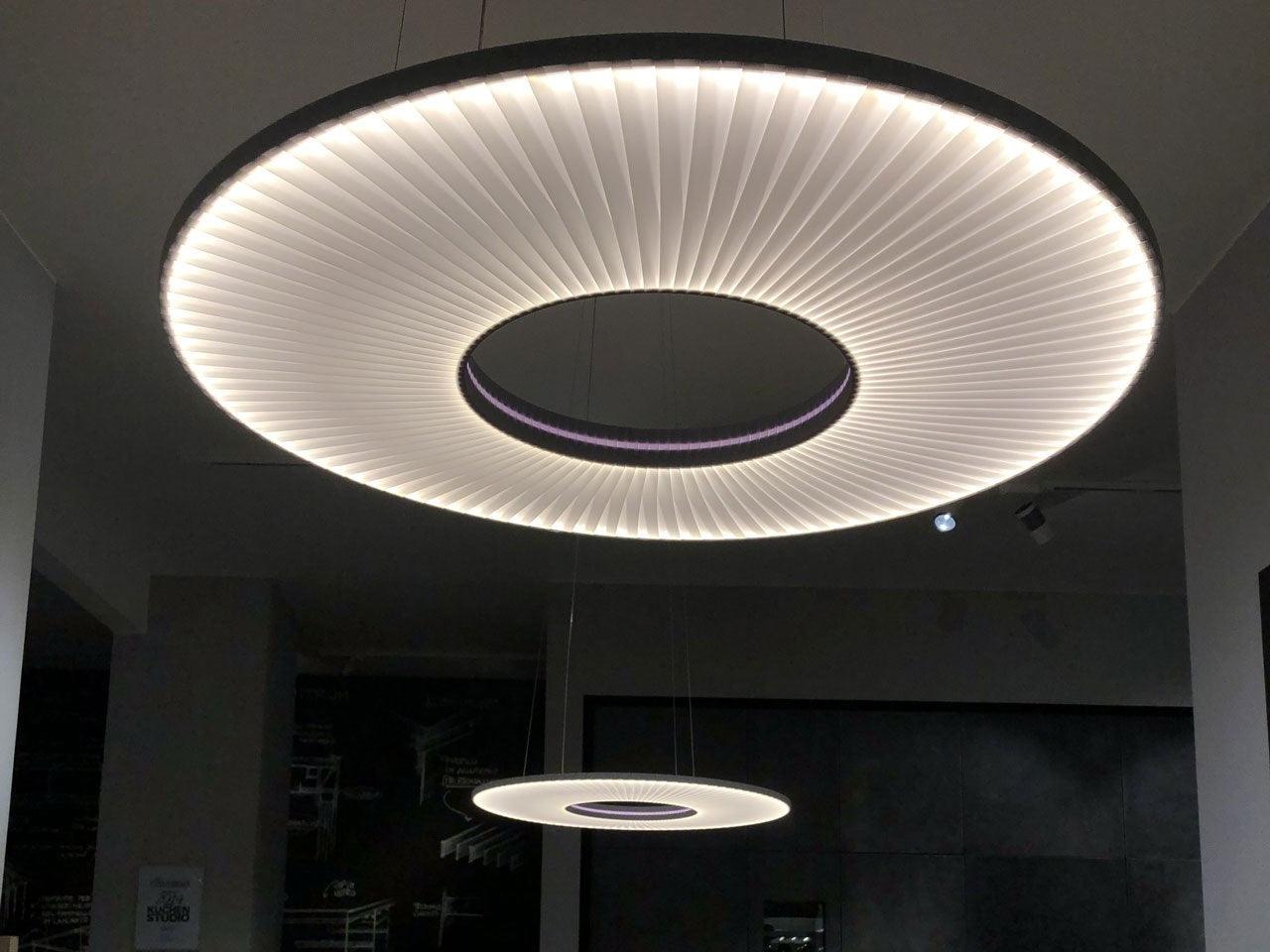 Lumira Pendant Lamp White Fabric Classic-Neutral Decor