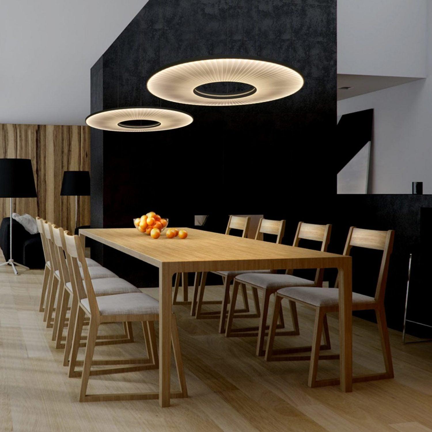 Lumira Pendant Lamp White Fabric Classic-Neutral Decor